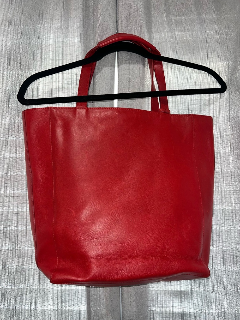 Noonday Collection Red Leather Tote